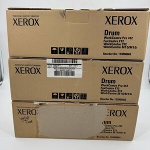 Xerox Drum Unit WorkCentre Pro 412 FaxCentre Reorder 113R00663 New Lot of 3
